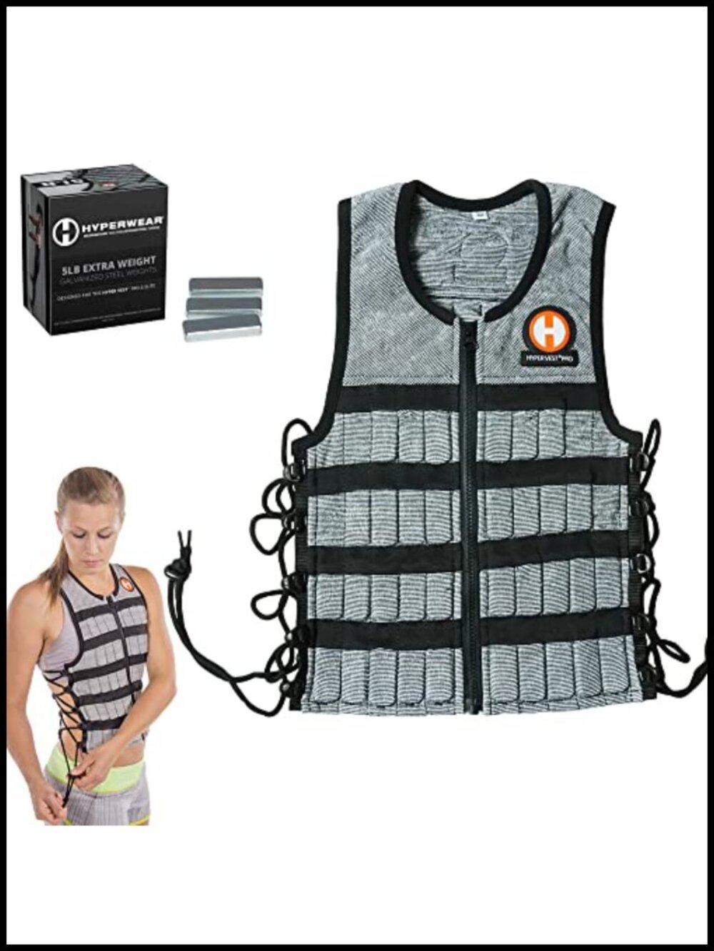 Hyper Vest PRO Weighted Vest Strength Training Adjustable Unisex up to 30 lb